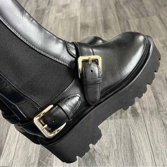 SANDRO - Women's Helen Buckled Chelsea Booties - Picture 6 of 10